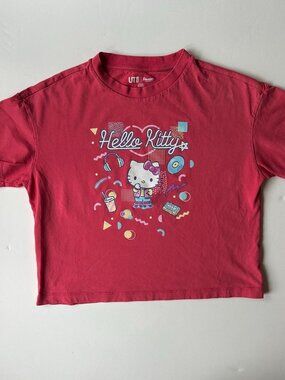 Uniqlo Hello Kitty Crop Top Girls